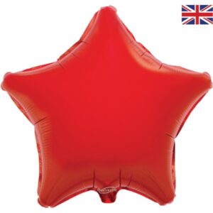 Oaktree 19 inch Red Star Foil Balloon