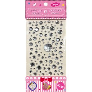 Silver Self Adhesive Rhinestone Jewel Stickers