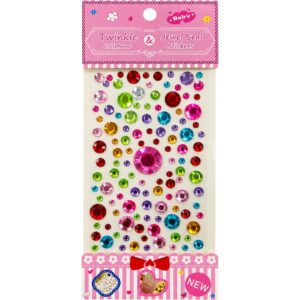 Multicolour Self Adhesive Rhinestone Jewel Stickers