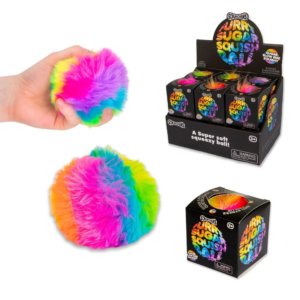 70mm Scrunchems Furry Sugar Squish Ball (12pk)