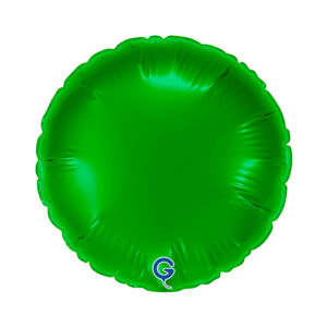 Grabo 4 inch Green Round Mini Foil Balloon (Air-Filled)