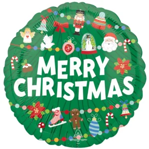 Anagram 18 inch Merry Christmas Timeless Tree Foil Balloon