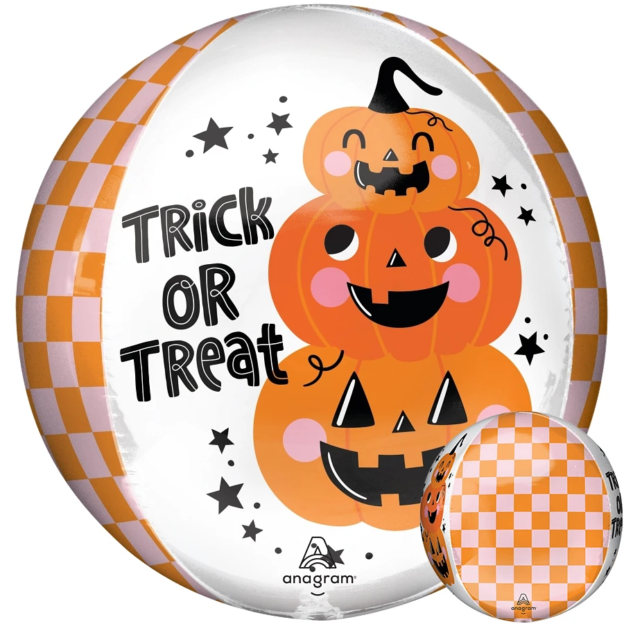 Anagram 16 inch Orbz Trick or Treat Stack o Lanterns Foil Balloon