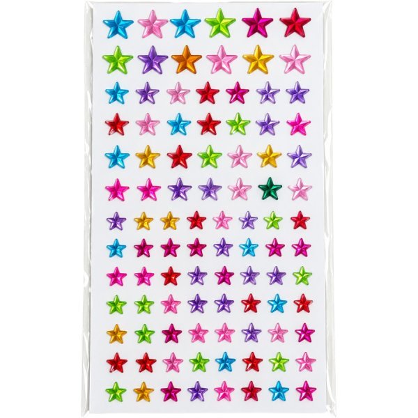 Small Assorted Self Adhesive Stars Gemstone Stickers