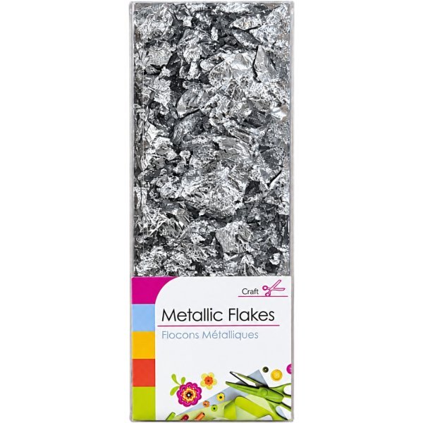 Metallic Silver Foil Flakes