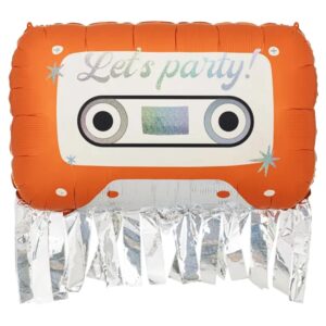 Party Deco 36 Inch Cassette Foil Balloon
