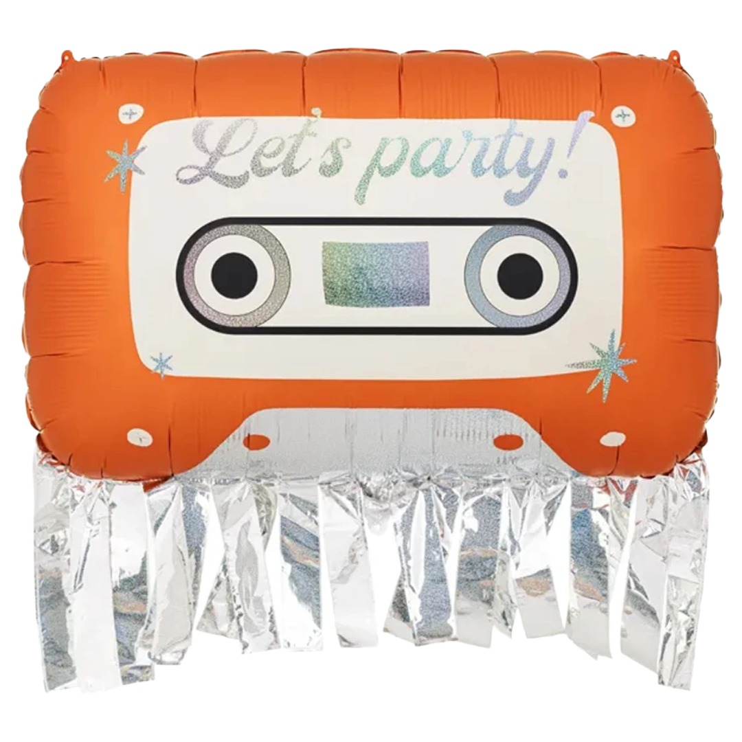 Party Deco 36 Inch Cassette Foil Balloon