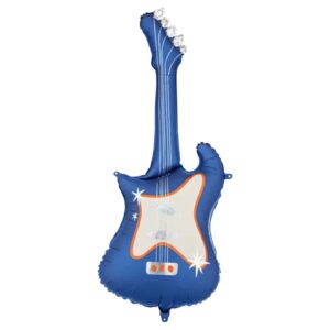 Party Deco 41 inch Navy Blue Guitar Foil Balloon