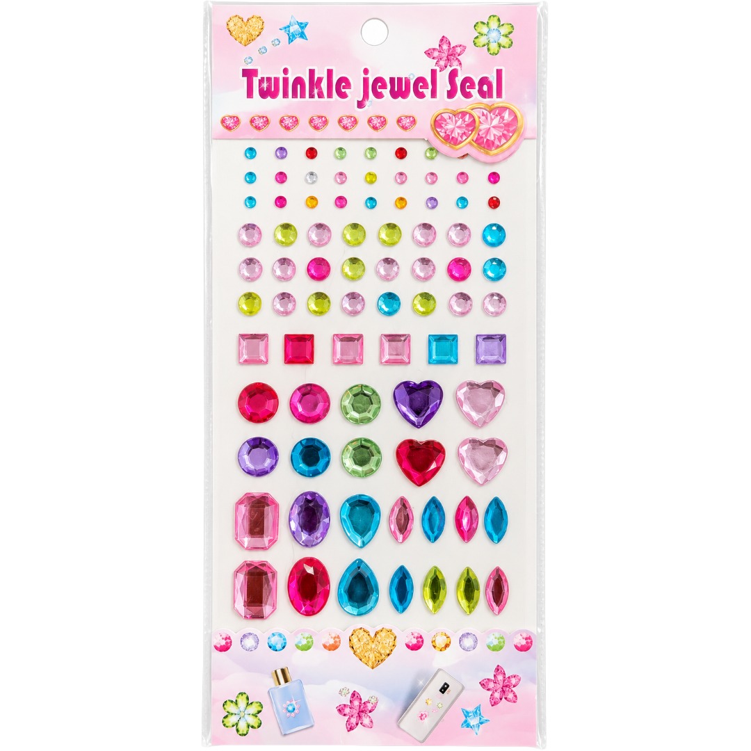 Assorted Multicolour Self Adhesive Rhinestone Jewel Gem Stickers