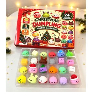 Christmas Dumpling Advent Calendar – Cute Festive Surprise Gift Set (24pk)
