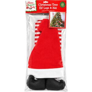Elf Legs & Hat Christmas Decoration