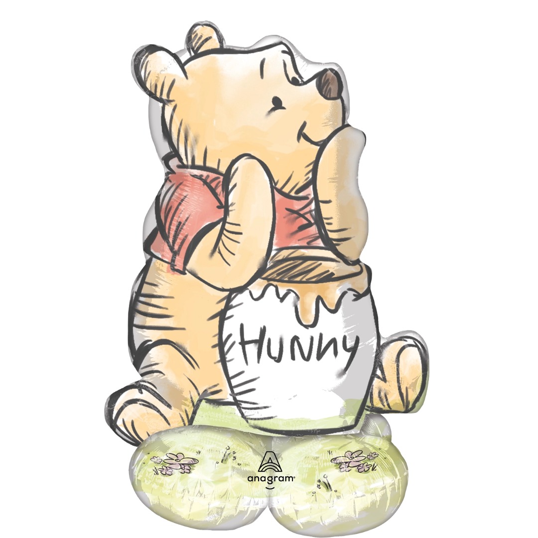 Anagram 36 inch Winnie the Pooh Sketch AirLoonz Foil Balloon