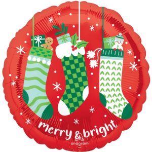 Anagram 18 inch Cozy Cheer Merry Christmas Foil Balloon