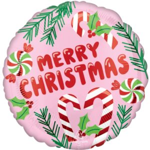 Anagram 18 inch Merry Christmas Sweetest Season Foil Balloon