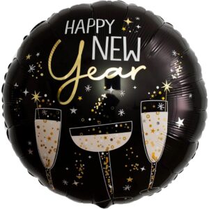 Anagram 18 inch Bubbly Happy New Year Foil Balloon
