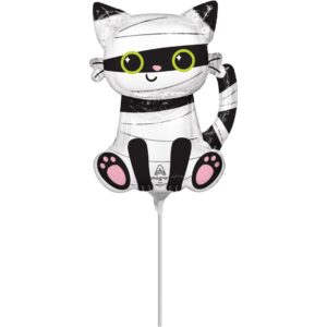 Anagram 12 inch Purr-fect Party Mummy Cat Mini Foil Balloon