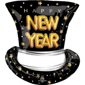 Anagram 24 inch Pop Clink Cheers Top Hat Foil Balloon