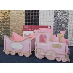 56cm Pink Christmas Express Train & Carriage Gift Box (1)