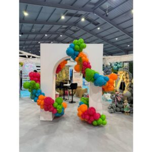 6.5ft Aluminium Archway White Fabric Stand