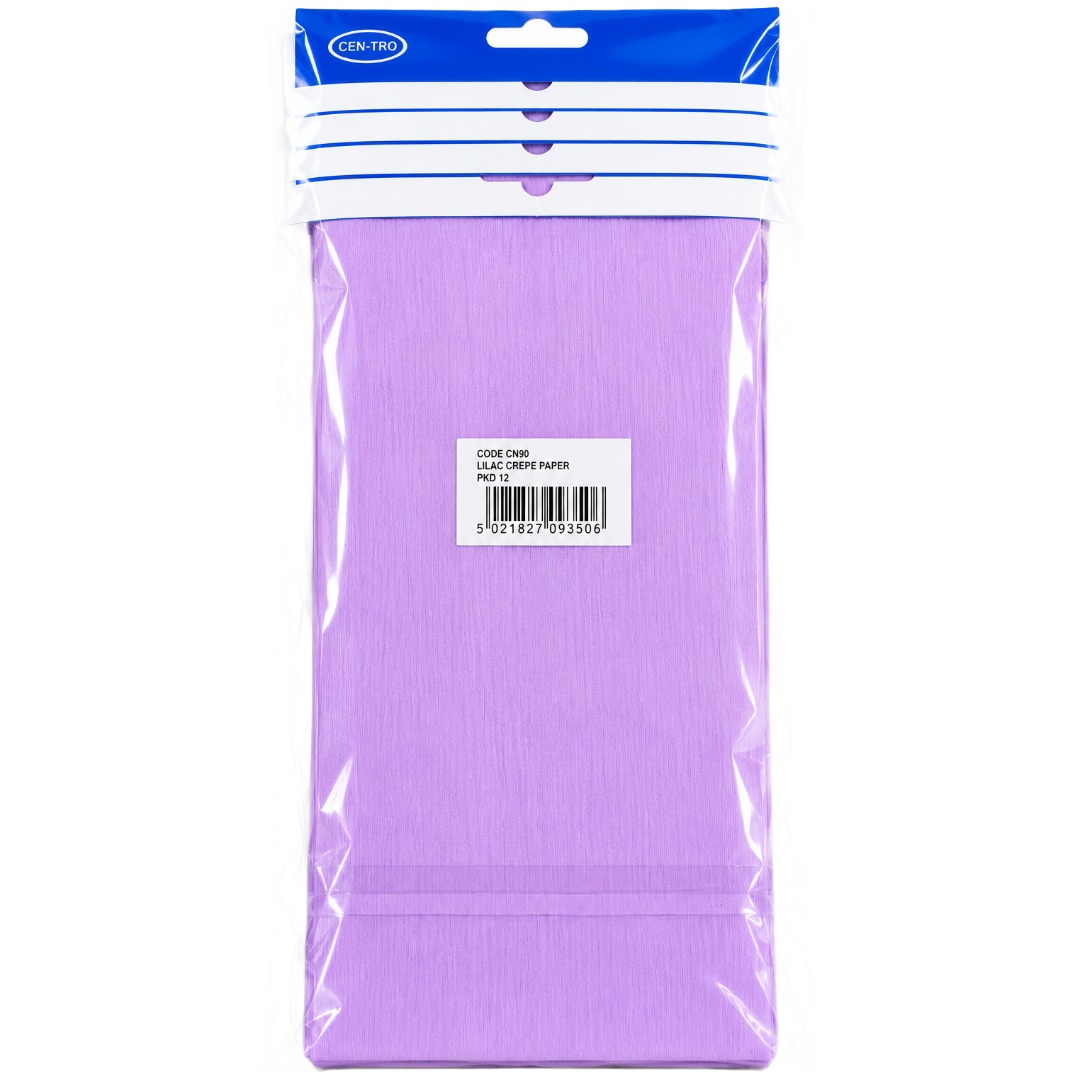 Lilac Crepe Paper 1.5M x 50cm (12pk)