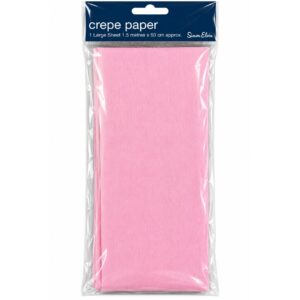 Simon Elvin Pale Pink Crepe Paper 1.5M x 50cm (12pk)