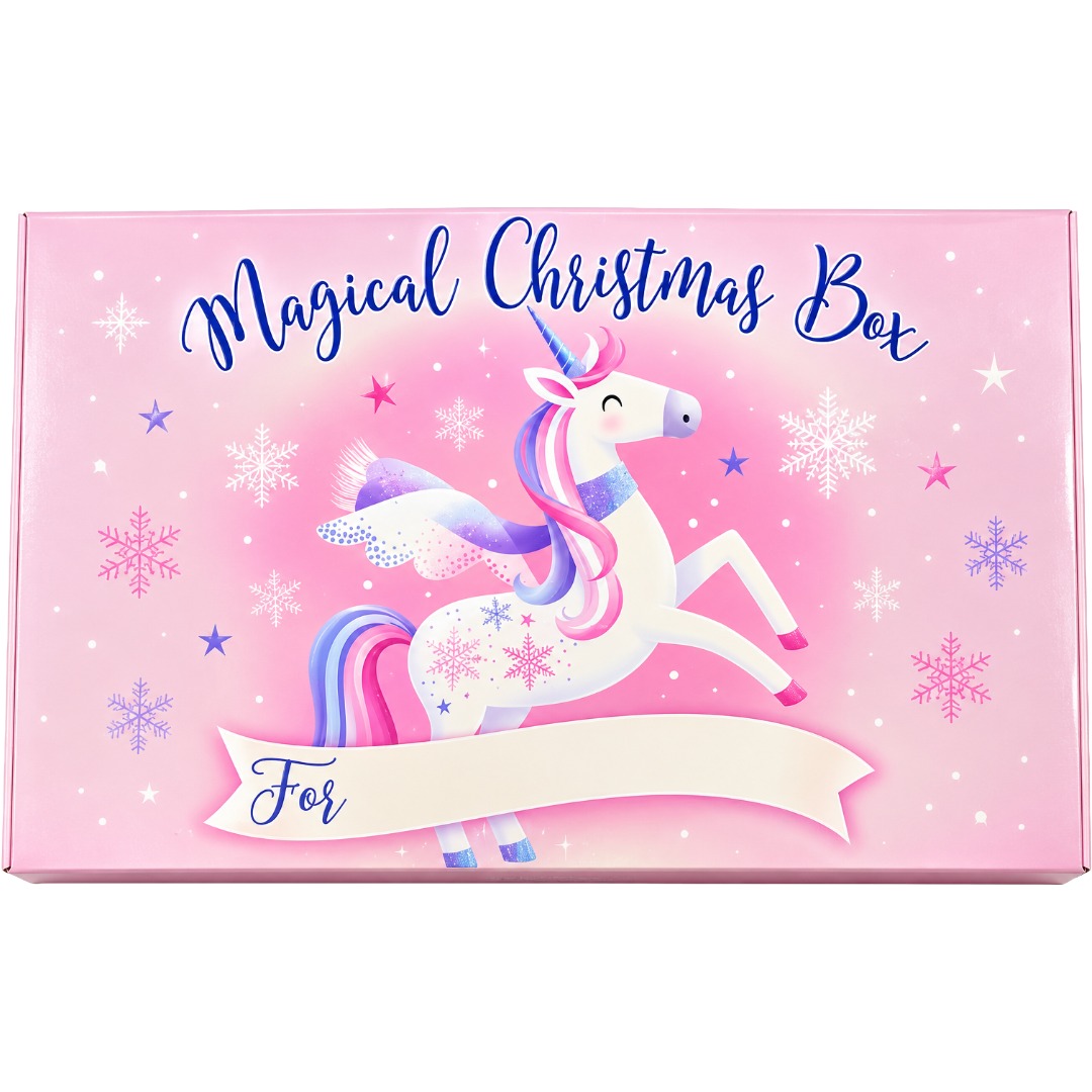 Set Of 3 Christmas Eve Unicorn Nested Gift Boxes