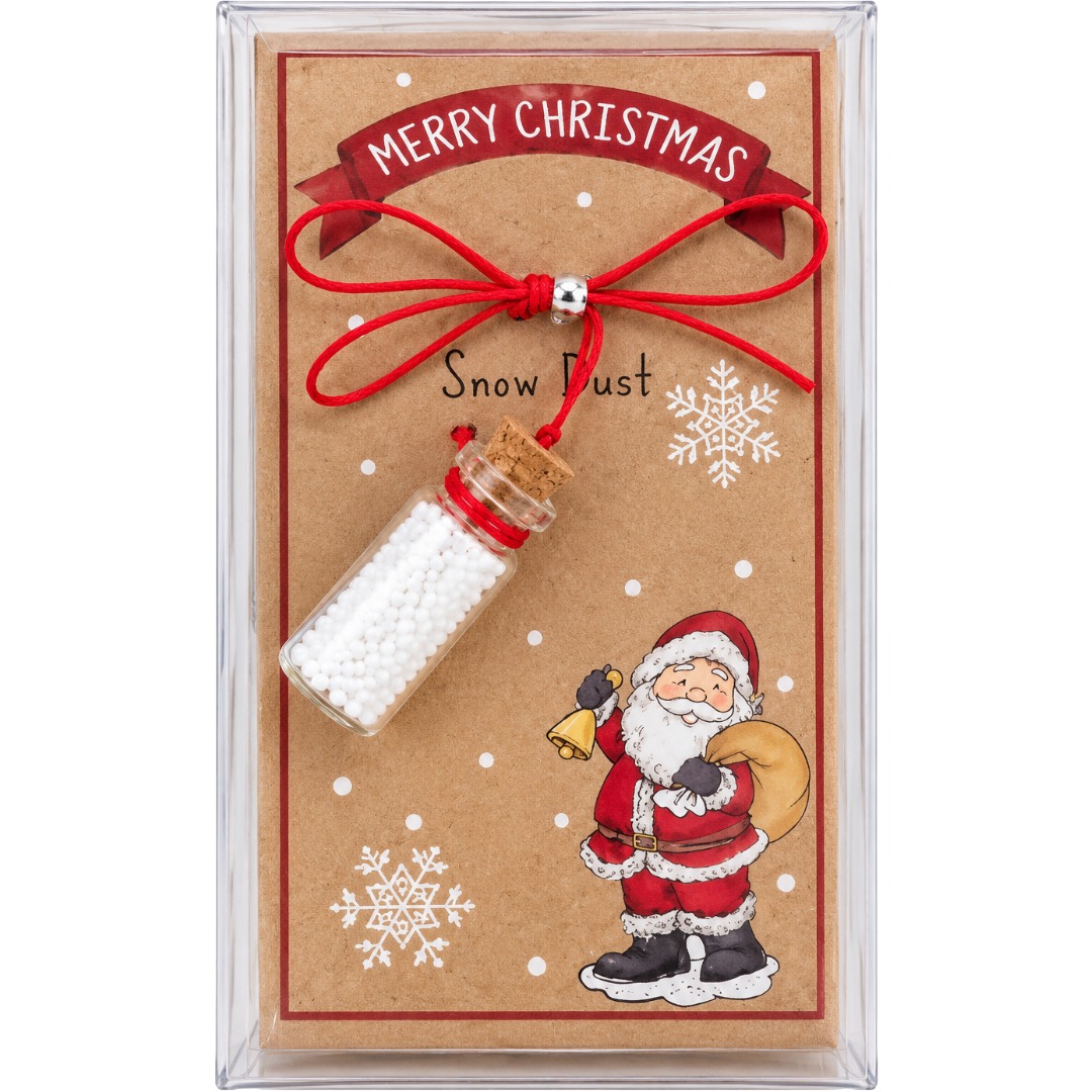 Christmas Santa Snow Dust Bottle Keepsake Gift