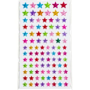 Small Assorted Self Adhesive Stars Gemstone Stickers