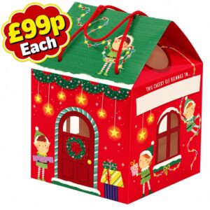 Christmas Elves House Box With Handles