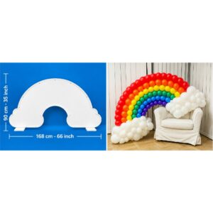 168cm Rainbow Balloon Mosaic Frame