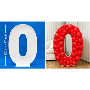120cm Number 0 Balloon Mosaic Frame