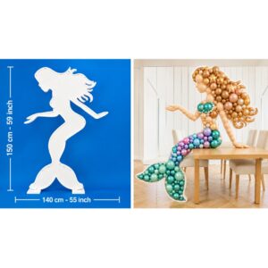 150cm Mermaid Balloon Mosaic Frame