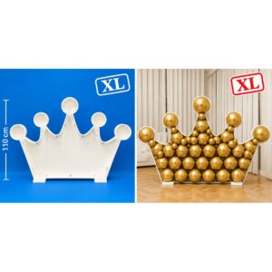 110cm Crown Balloon Mosaic Frame