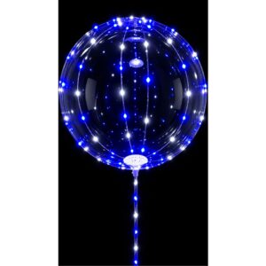 Jellyfish Blue LED 18inch BoBo Balloon Stand Package (10 Pack)