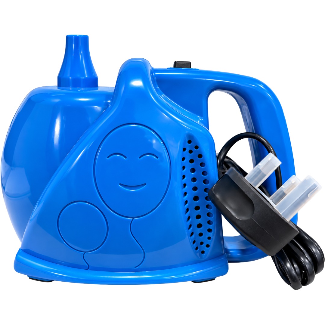 Blue Electric Balloon Inflator Pump With UK Plug