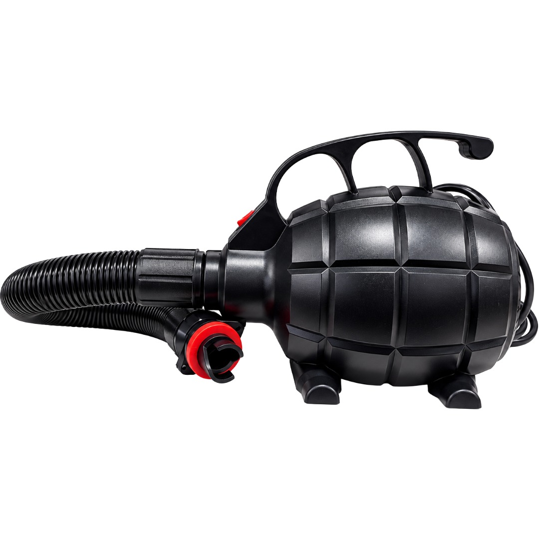 Black Electric Balloon Inflator Pump With Flexible Hose