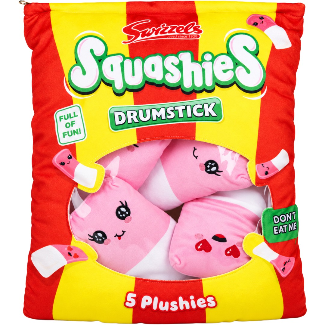 Jumbo 5 Plushies Friends Drumsticks Squashies (6pk)