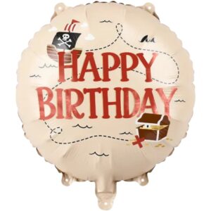 Party Deco 18 inch Happy Birthday Pirates Foil Balloon