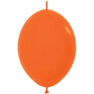 Sempertex 12 inch Fashion Orange Link-O-Loon Latex Balloons