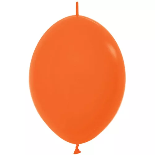 Sempertex 12 inch Fashion Orange Link-O-Loon Latex Balloons