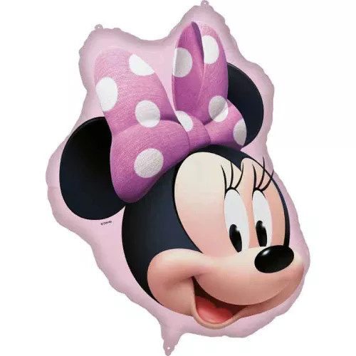 Official 19 inch Minnie Mouse Head Shape Foil Balloon