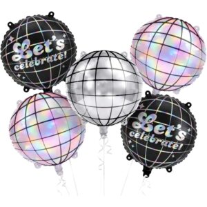 Party Deco 18 inch Disco Balls Set Foil Balloons (5)