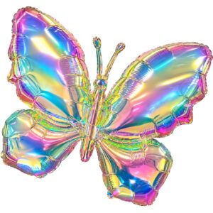 B4U 74x100cm Iridescent Butterfly Foil Balloon (Airfill Only)