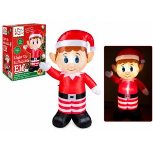 Elf Light Up & Inflatable Christmas Decoration