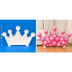 80cm Crown Balloon Mosaic Frame